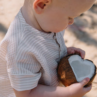 Buho Light Grey Stripes Baby Shirt