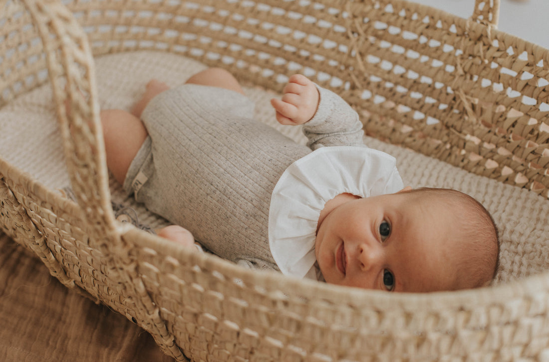 Buho Light Grey Newborn Fancy Rib Body