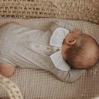 Buho Light Grey Newborn Fancy Rib Body