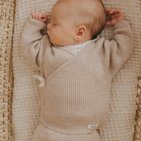 Buho Sesame Newborn Crossed Cardigan