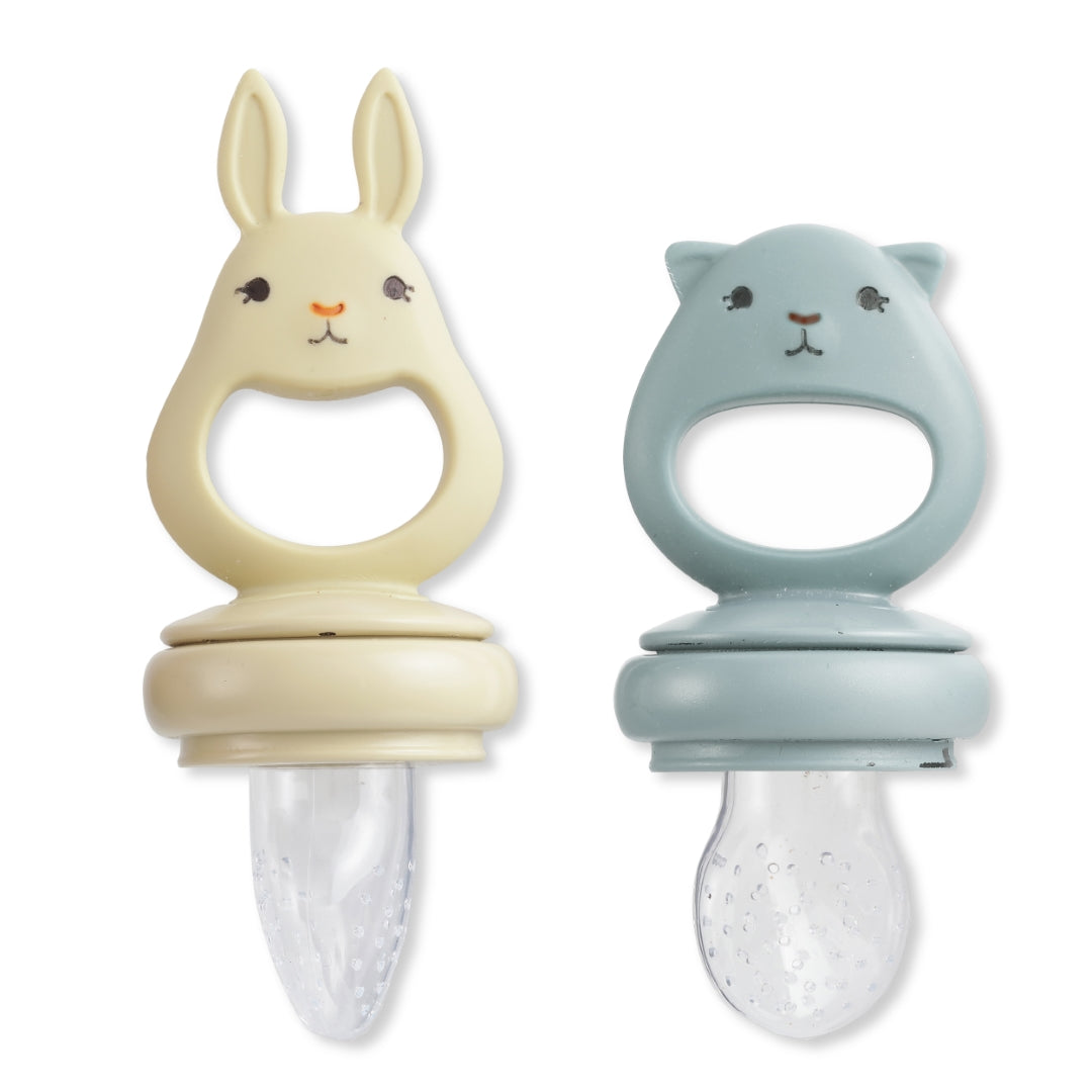 Konges Slojd Topanga Beach/Limonade Silicone Fruit Feeding Pacifier Bunny