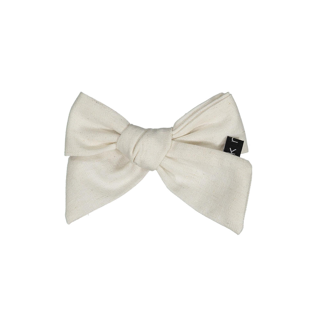 Knot Hairbands Linen Bow // Ecru
