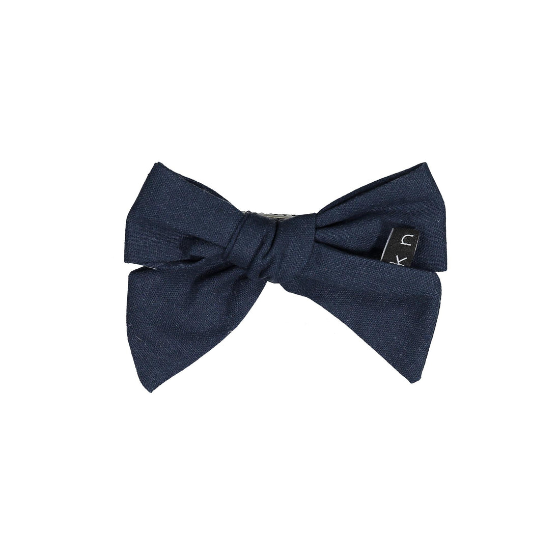 Knot Hairbands Linen Bow // Navy