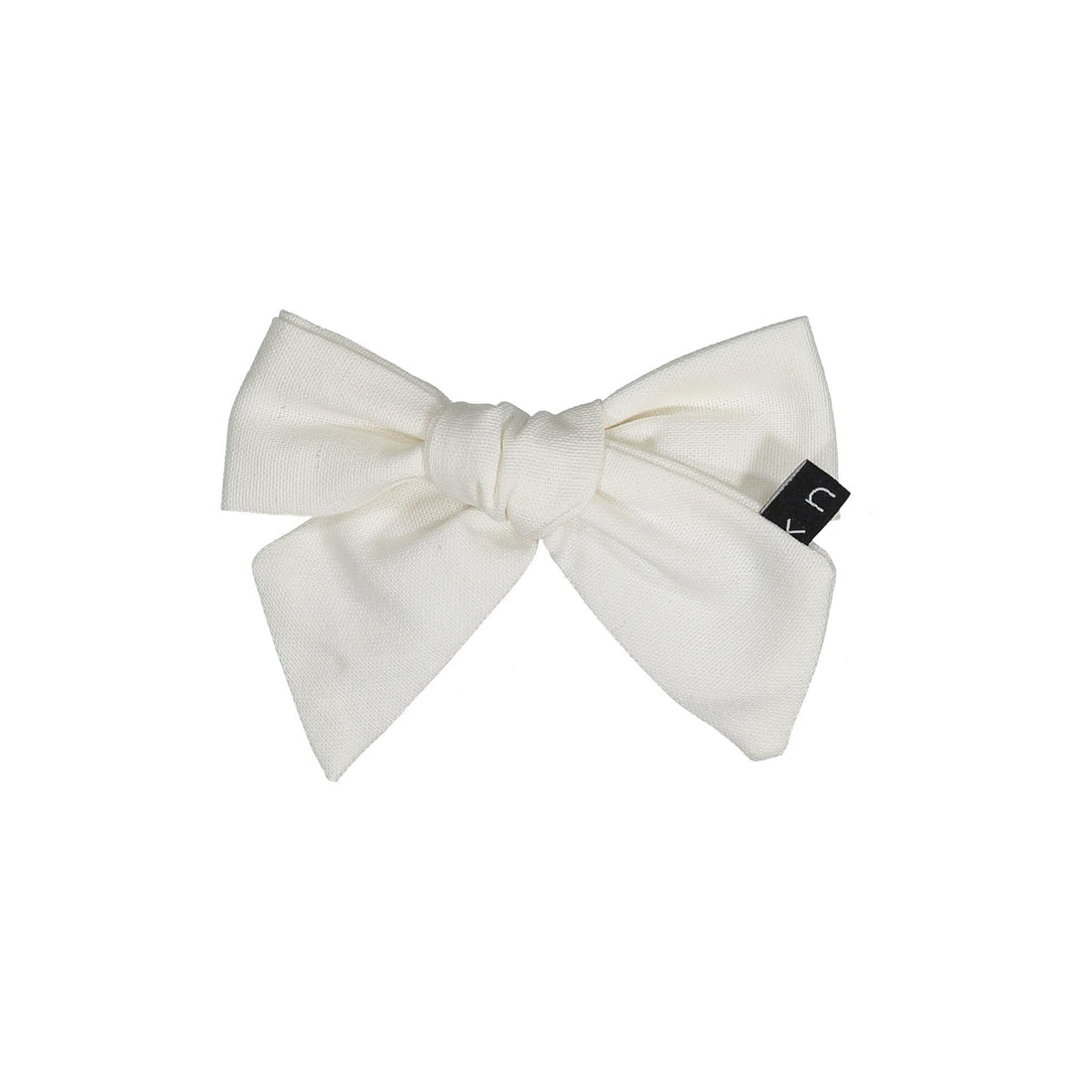 Knot Hairbands Linen Bow // White