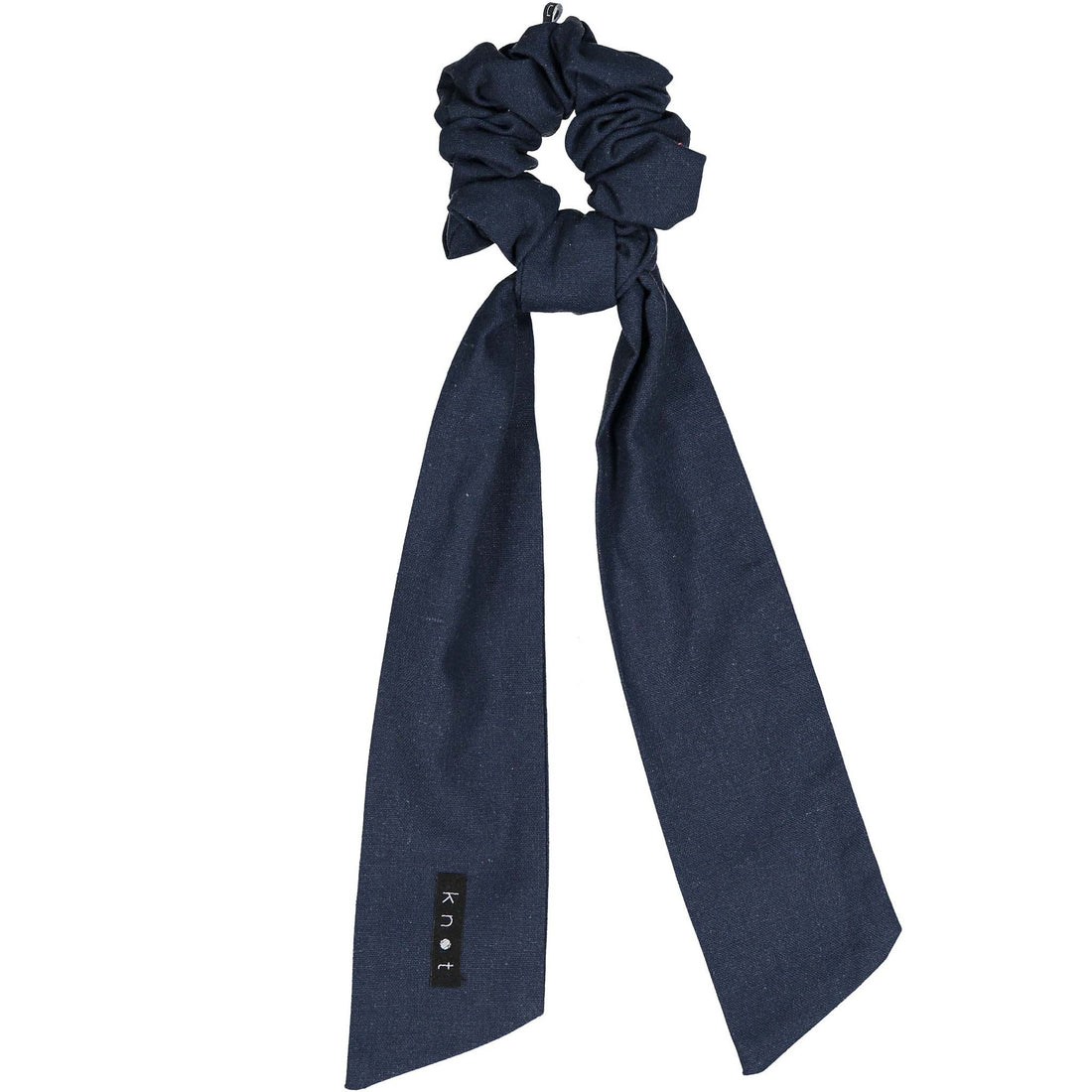 Knot Hairbands Linen Hairtie // Navy