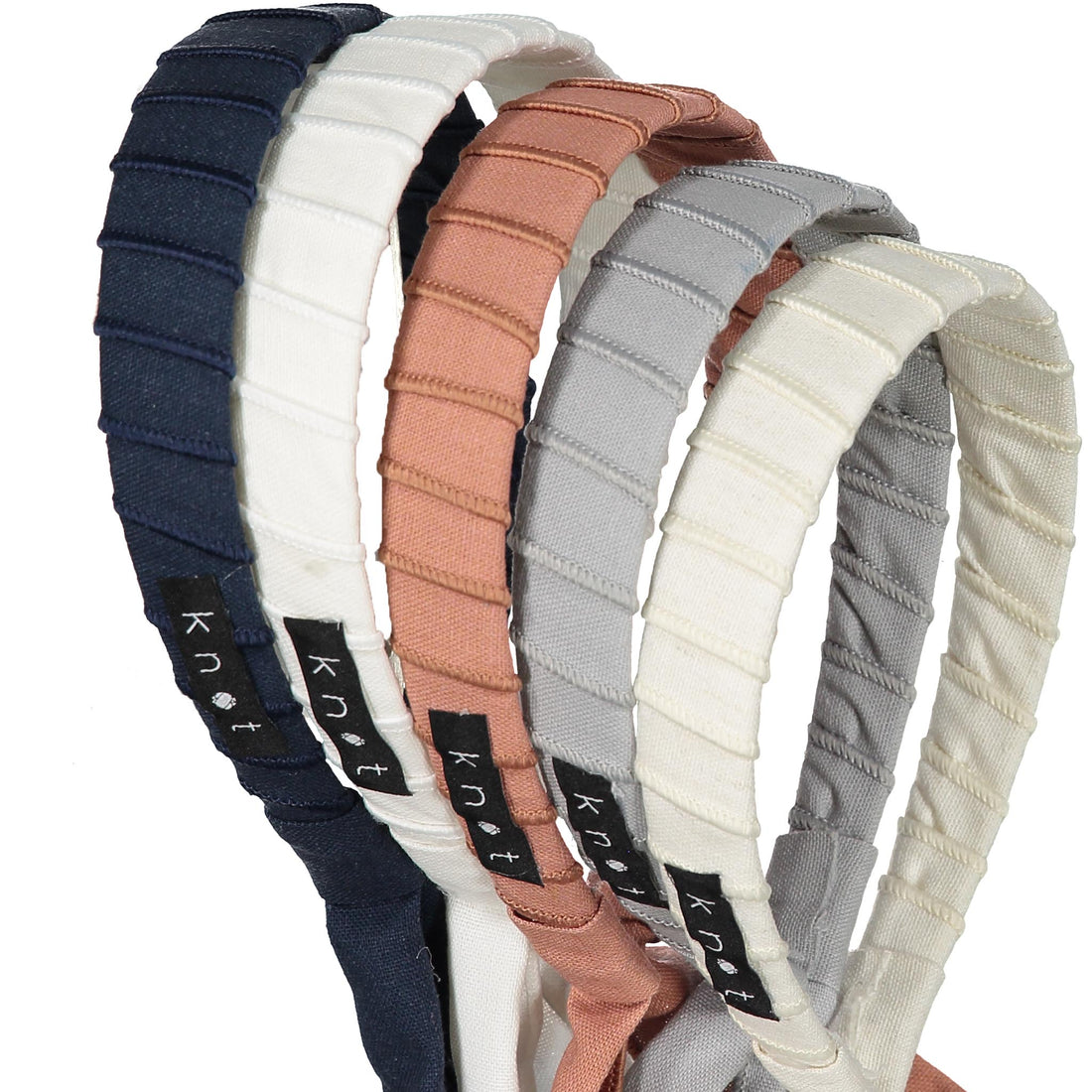 Knot Hairbands Linen Headband // Navy