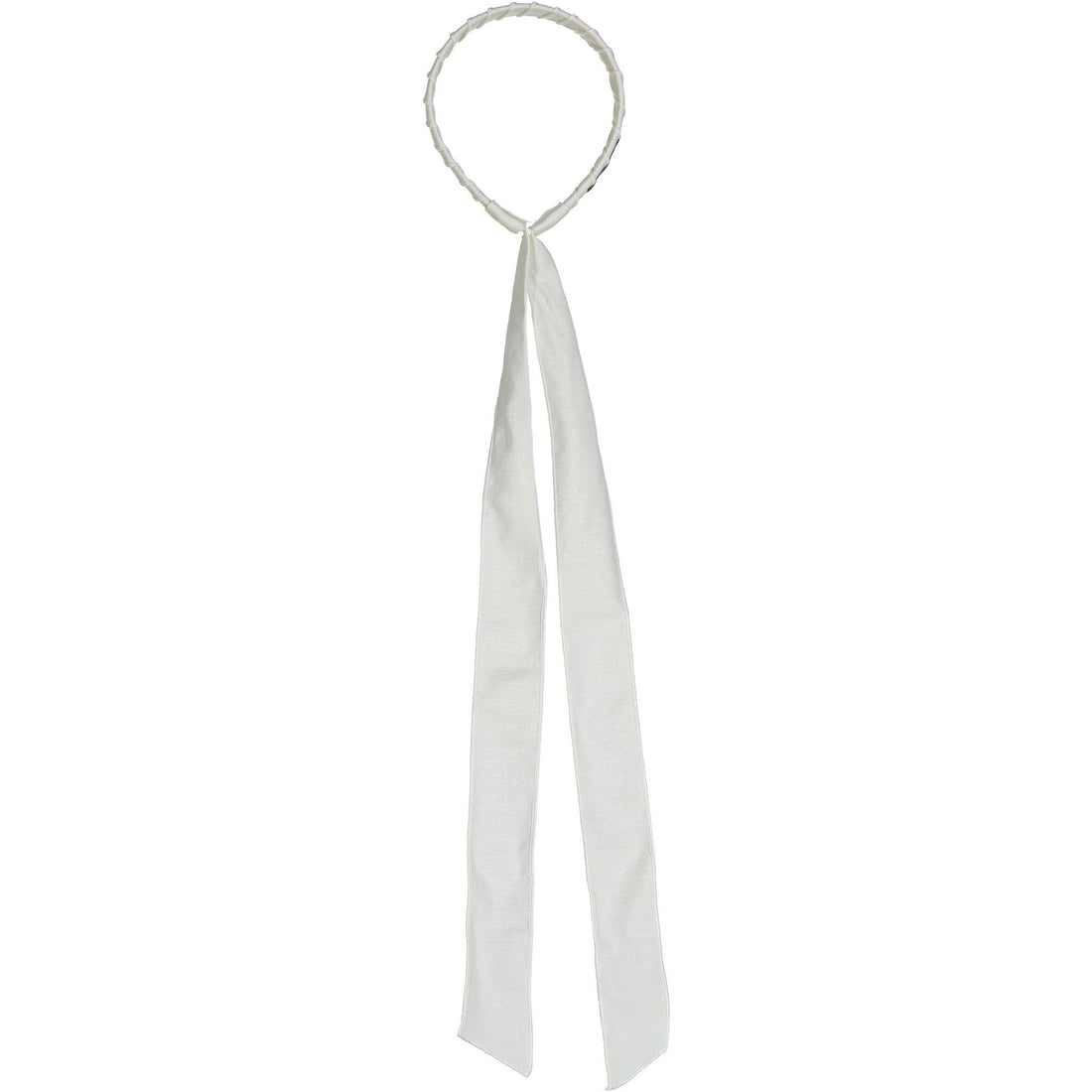Knot Hairbands Linen Headband // White