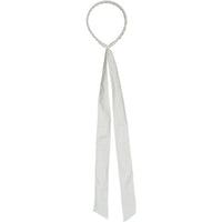 Knot Hairbands Linen Headband // White