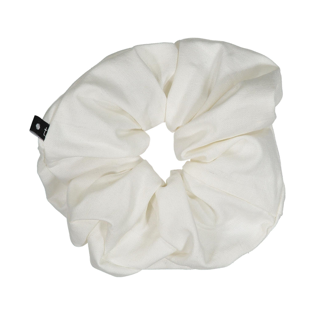 Knot Hairbands Linen Scrunchie // White