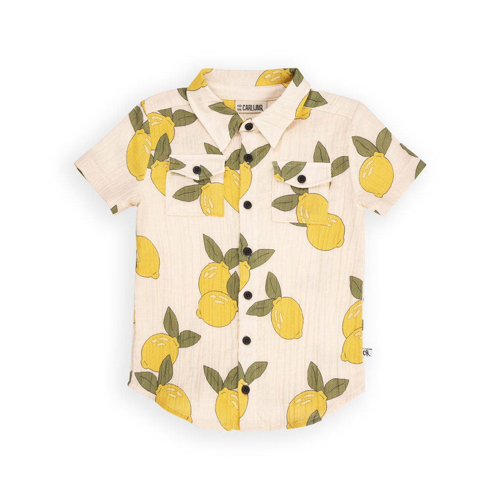 Carlijnq Lemon - Blouse Short Sleeve