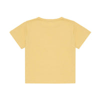The New Society Soft Yellow Logo Print Tee