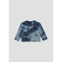 The New Society Batik Blue Grey Logo Tee Long Sleeve Tee
