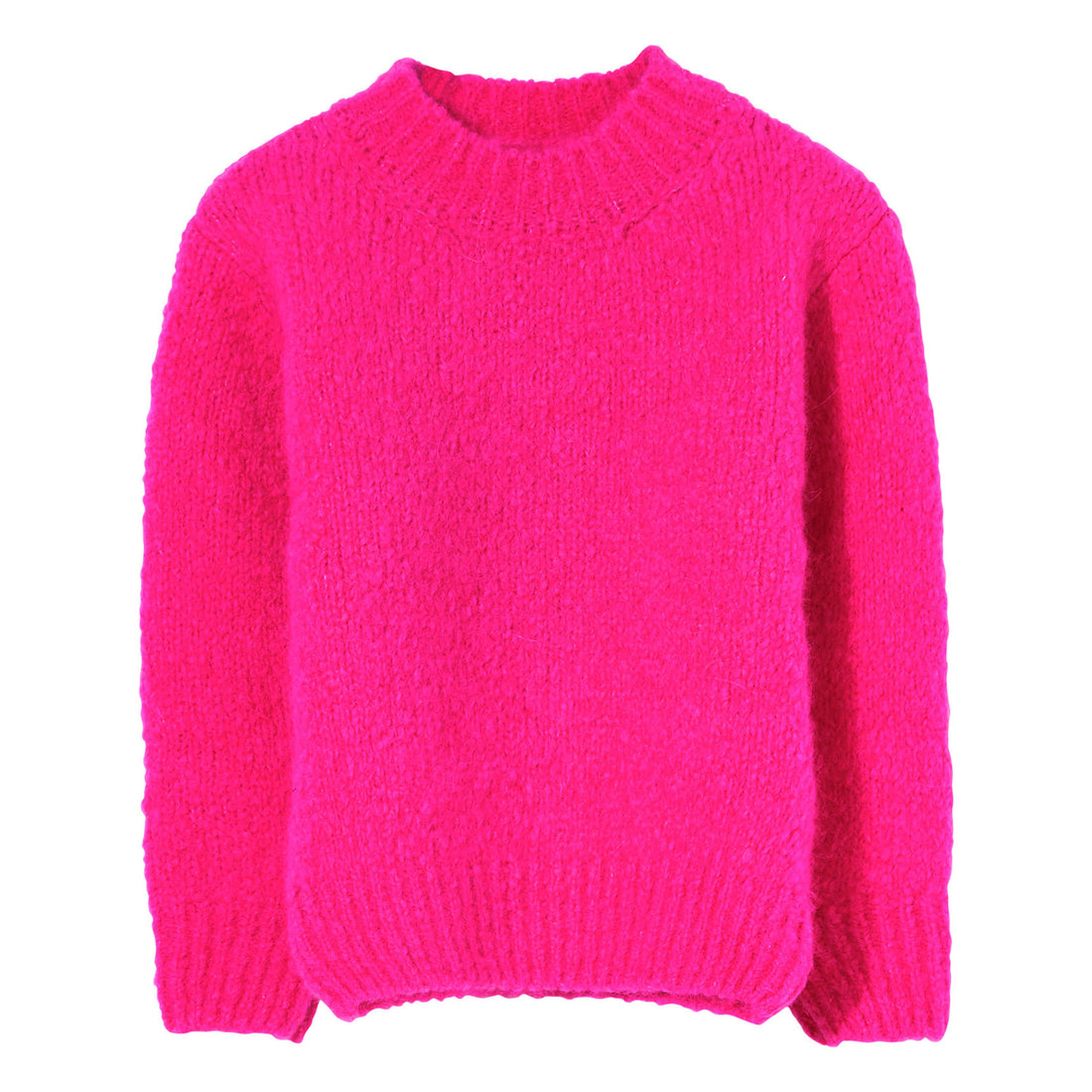 Finger in the Nose Pink Fun Round Neck Sweater