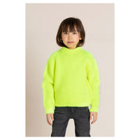 Finger in the Nose Lona Super Lime Round Neck Jumper