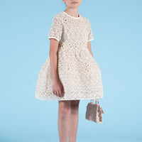 mimisol Beige Lace Detailed Dress