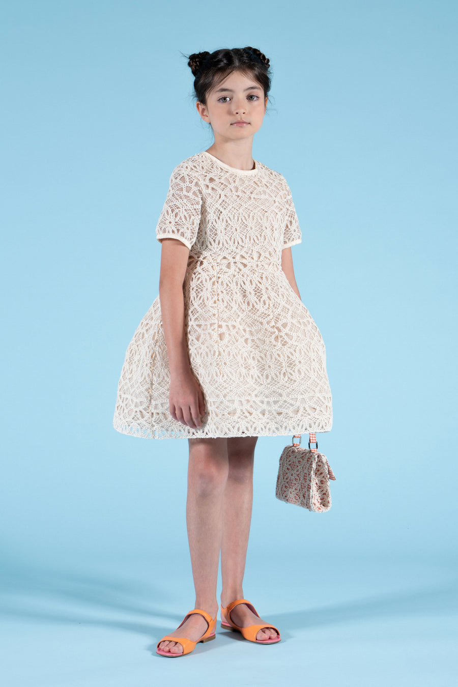 mimisol Beige Lace Detailed Dress