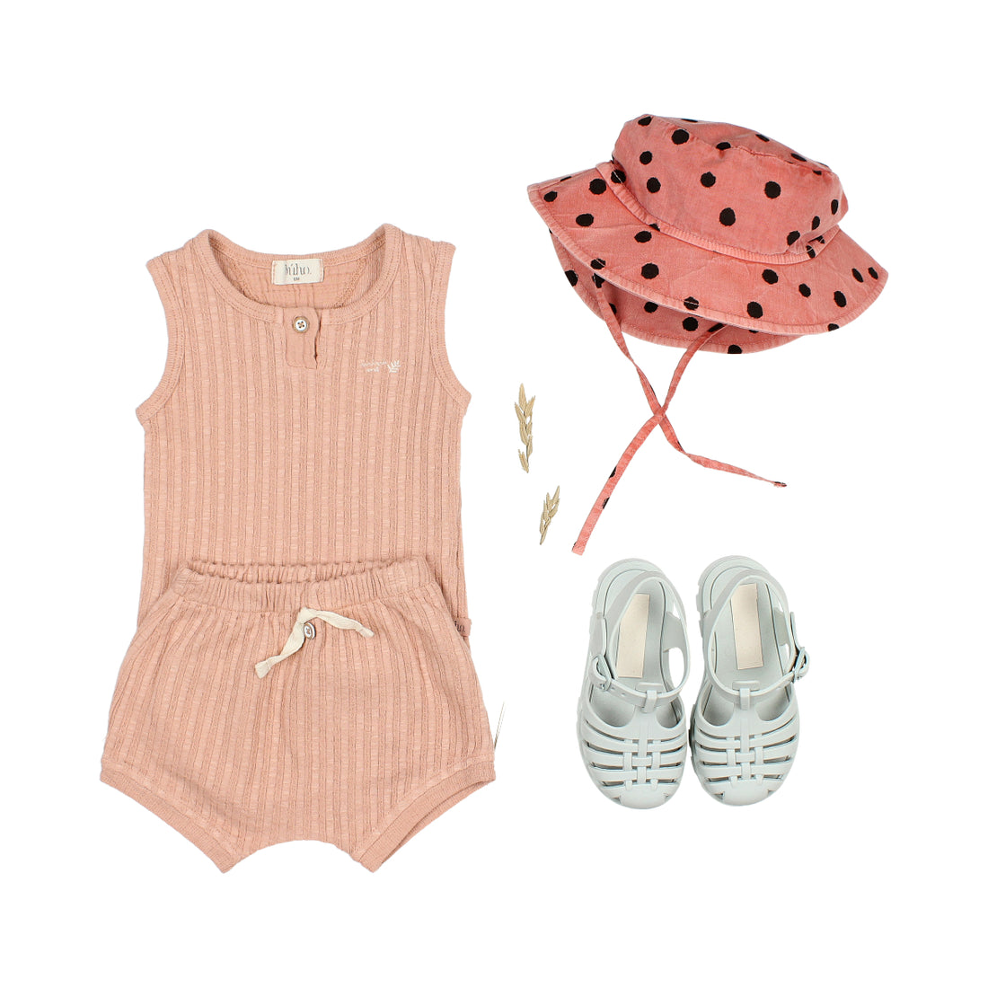 Buho Antic Rose Rib Tank Top