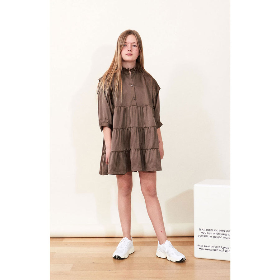 Designers Remix Khaki Lauren Layered Dress