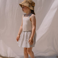 Buho Light Grey Rib & Stripes Combi Dress
