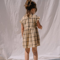 Buho Biscotto Cotton Check Dress