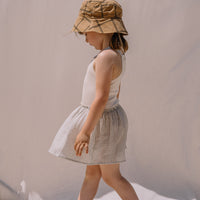 Buho Light Grey Rib & Stripes Combi Dress