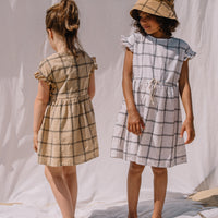 Buho Biscotto Cotton Check Dress