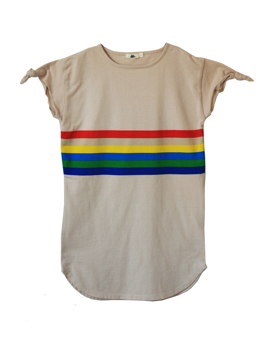 Bandy Button Rainbow Tee Dress