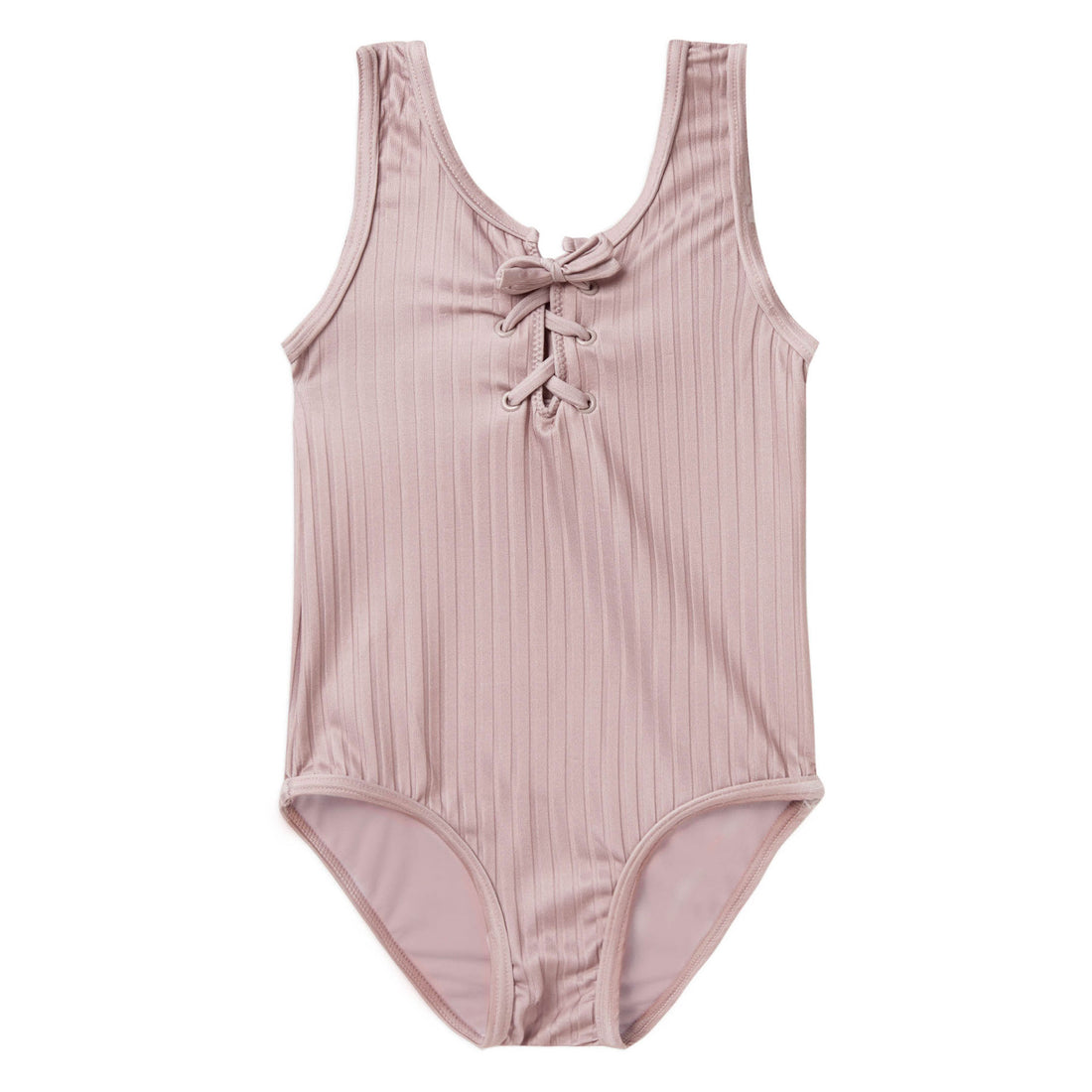 Rylee and Cru Lace Up One-Piece | Mauve