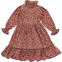 Bebe Organic Crimson Floral Laura Dress