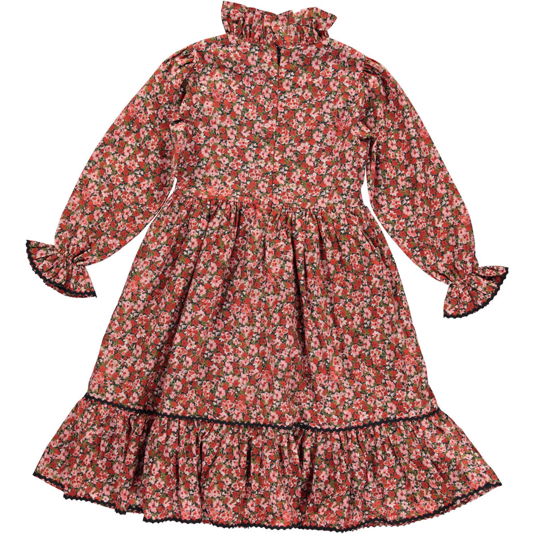 Bebe Organic Crimson Floral Laura Dress