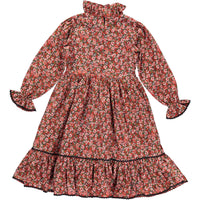 Bebe Organic Crimson Floral Laura Dress