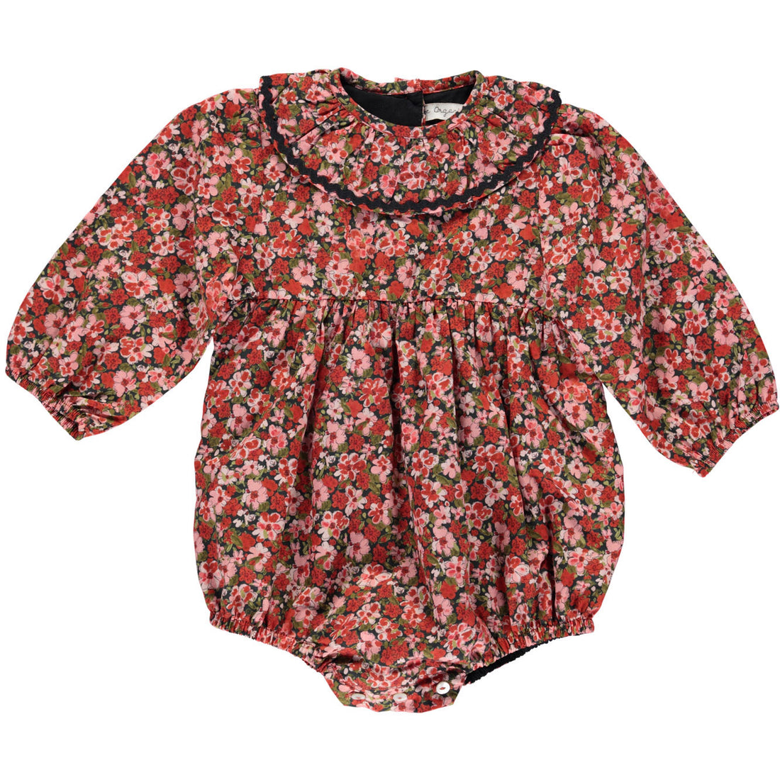 Bebe Organic Crimson Floral Laura Romper