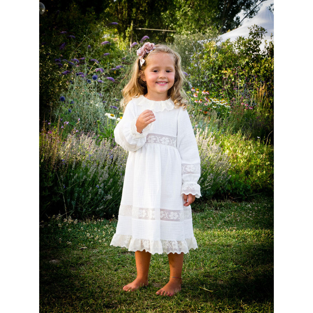 Little Eyelet White Alice Dress