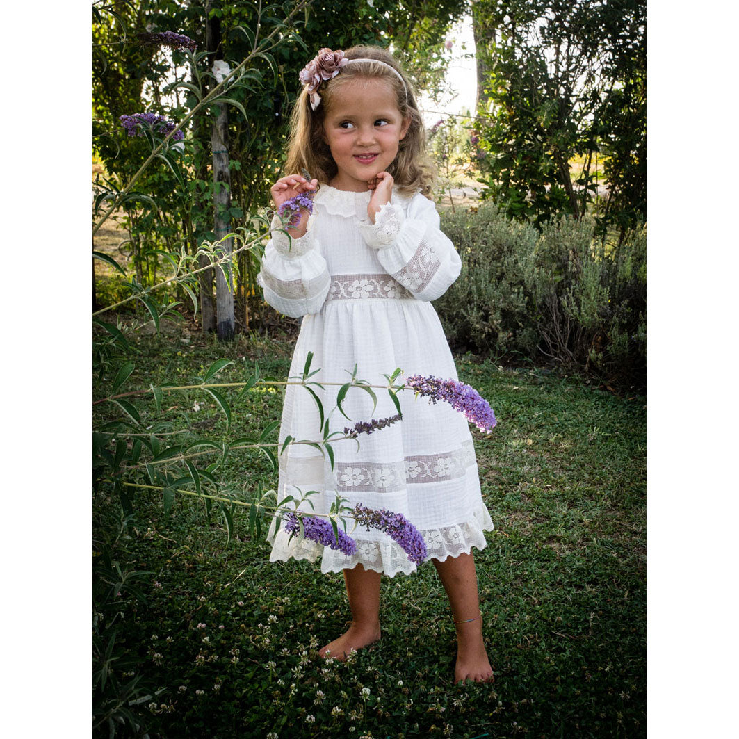 Little Eyelet White Alice Dress