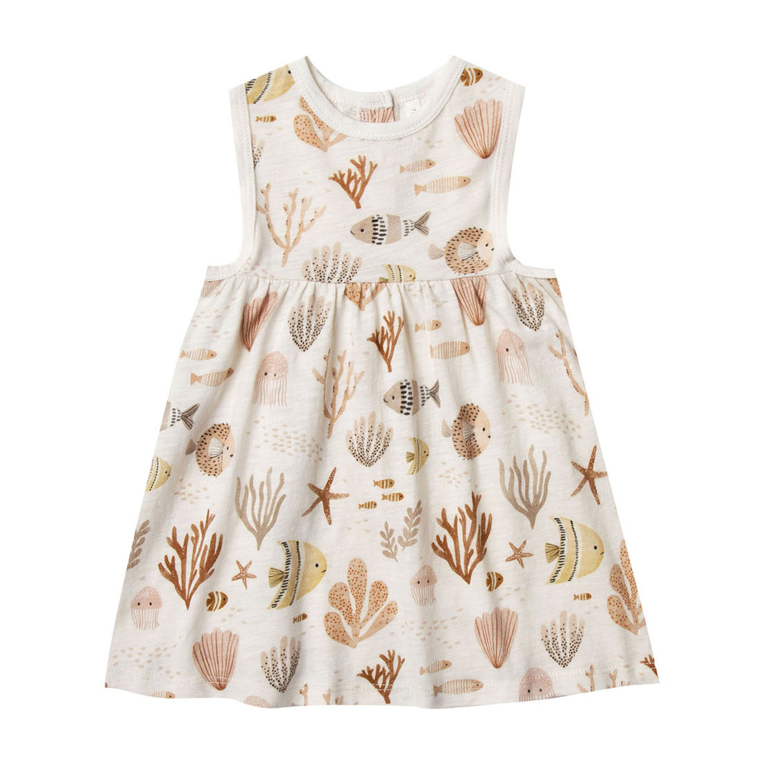 Rylee and Cru Ivory Sea Life Layla Dress