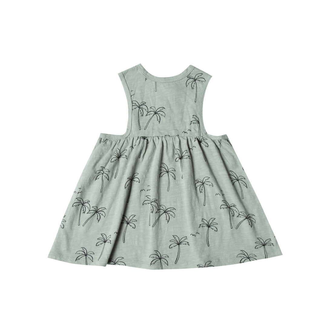 Rylee and Cru Seafoam Palm Trees Dress