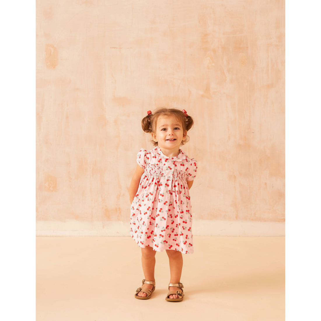 Question Everything Red Cherry Leilani Baby Dress