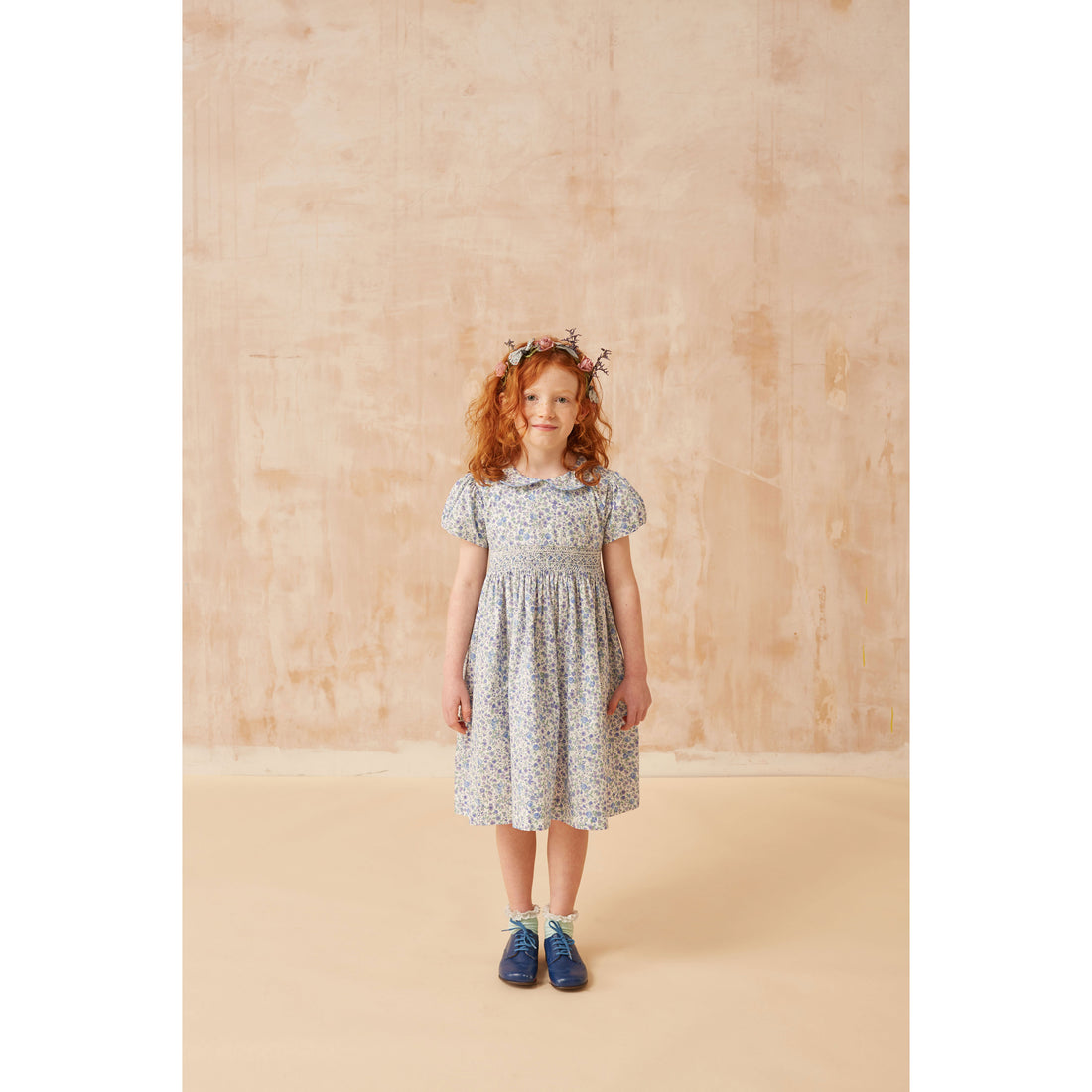 Question Everything Blue Liberty Leni Dress