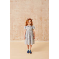 Question Everything Blue Liberty Leni Dress