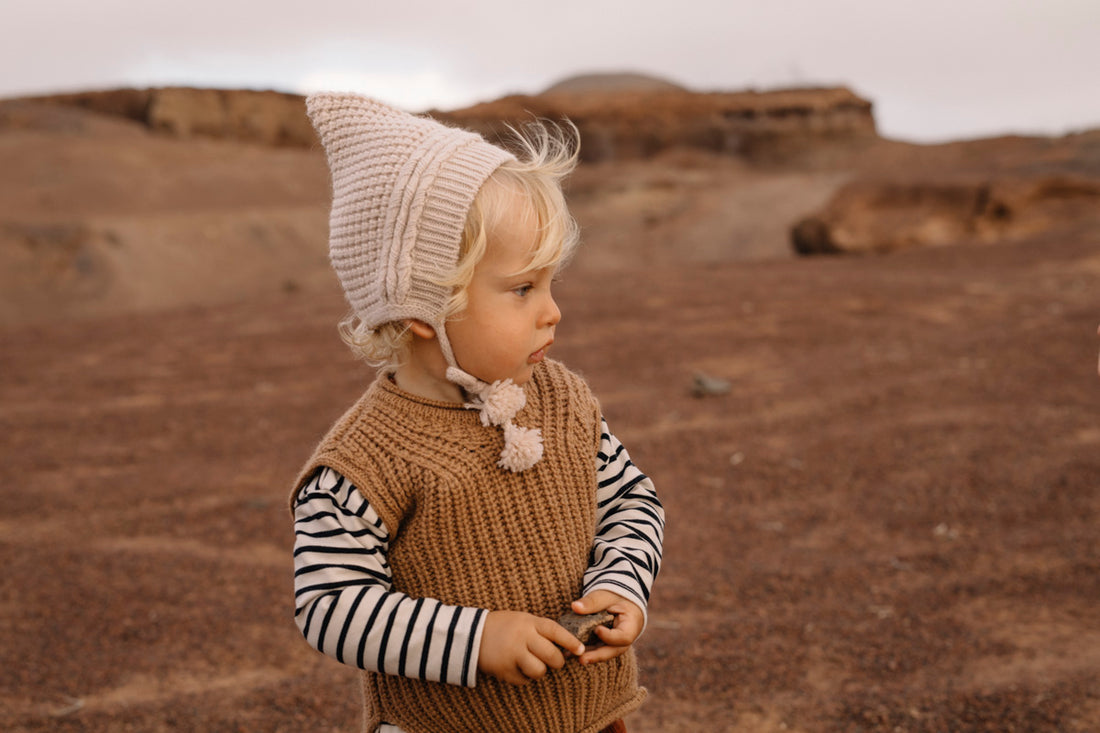 Buho Cream Baby Soft Knit Hat