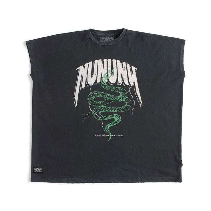 NUNUNU Dyed Graphite Light Box Dress