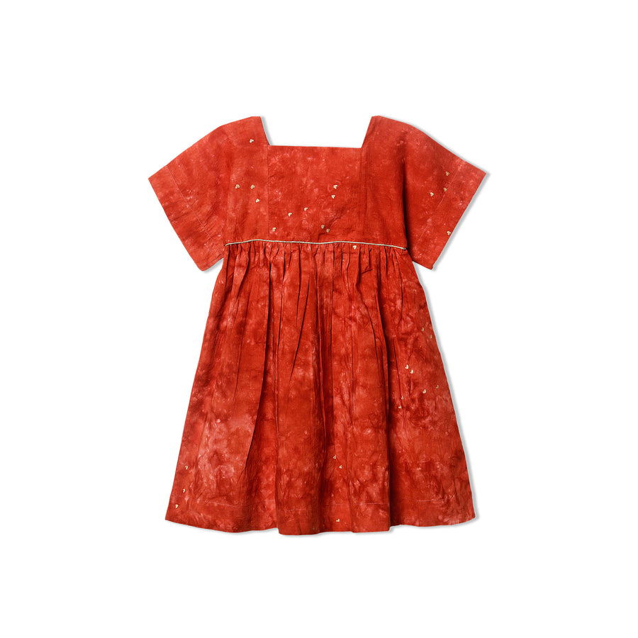 Chandamama Terracotta Lila Dyed Dress