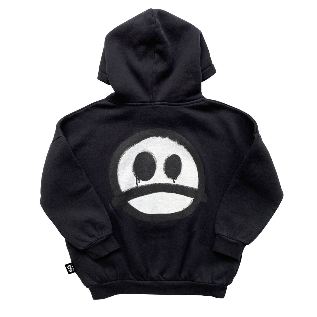 Little Man Happy Black Happy Sad Hoodie Black