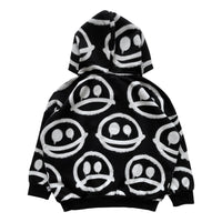 Little Man Happy Black Happy Sad Hoodie Jacket