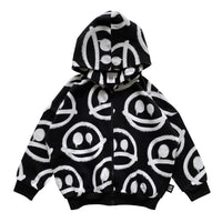 Little Man Happy Black Happy Sad Hoodie Jacket