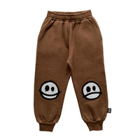 Little Man Happy Brown Happy Sad Sweatpants