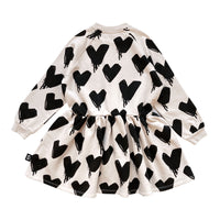 Little Man Happy Fog Melting Heart Sweater Dress