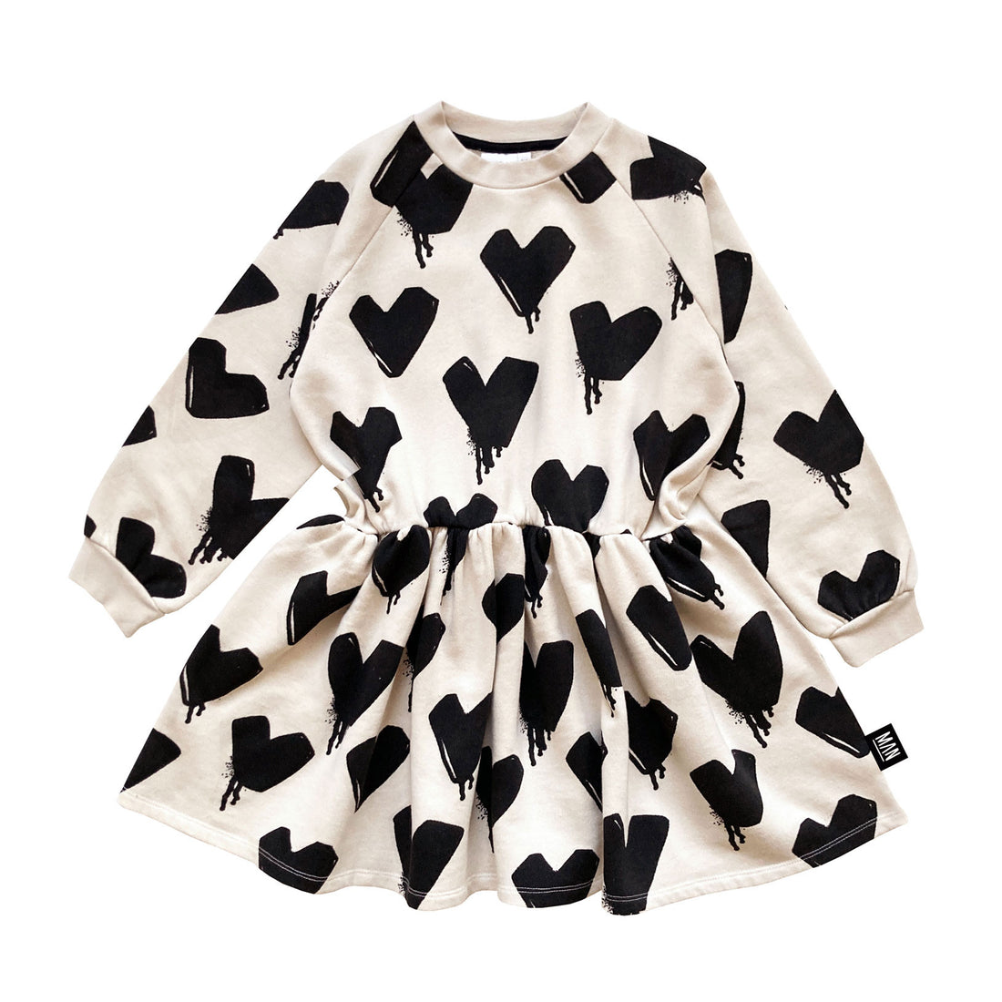 Little Man Happy Fog Melting Heart Sweater Dress