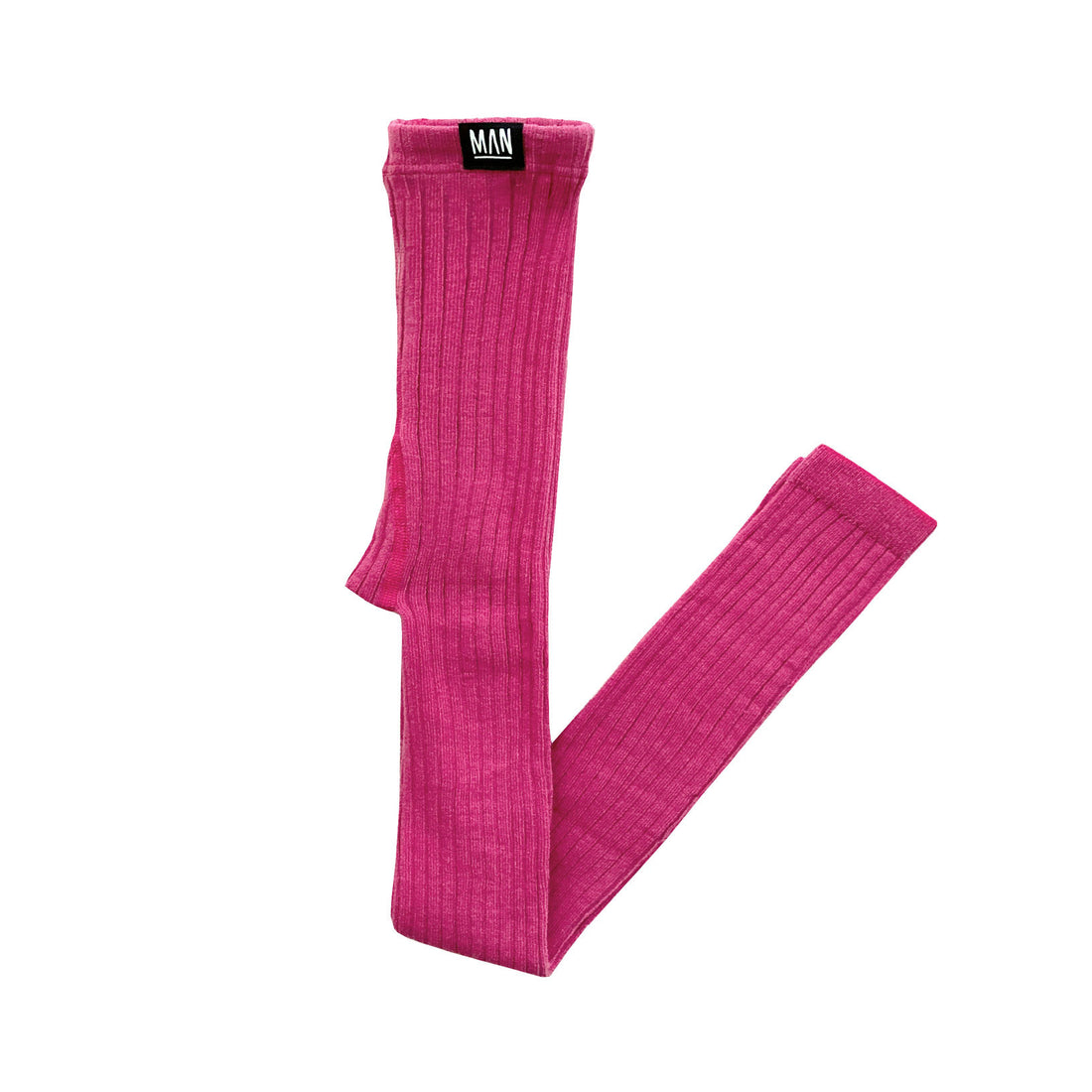 Little Man Happy Pink Pink Rib Leggings