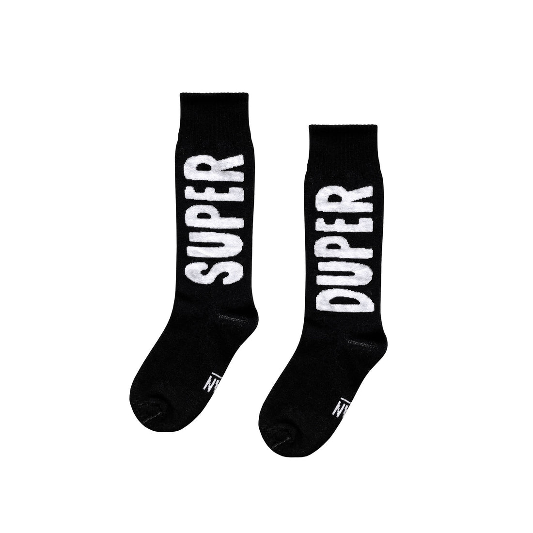 Little Man Happy Black Super Duper Tennis Socks